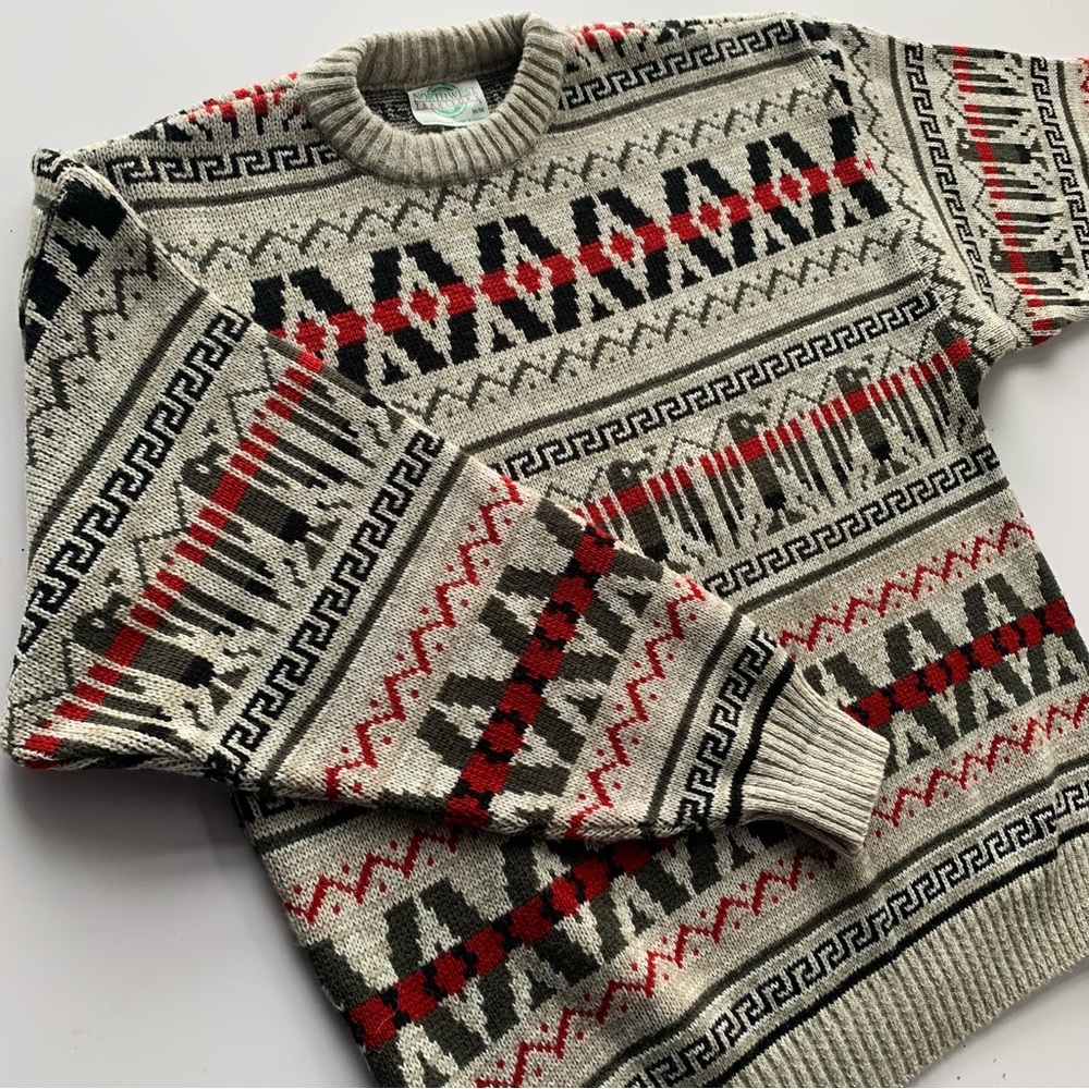 Vintage Northwest Territory grandpa sweater size M